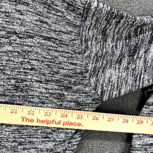 Athleta Cardigan Womens Small Gray Drape Pose Wrap Marled Open Front Knit - Picture 11 of 16